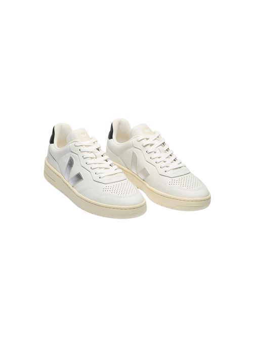 V-90 LEATHER WHITE SILVER BLACK VEJA | VD2020910WHITE-SILVER-BLACK