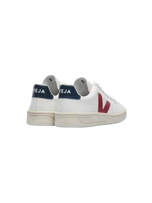 V-12 LEATHER WHITE MARSALA NAUTICO VEJA | XD0201955EXTRA-WHITE-MARSALA
